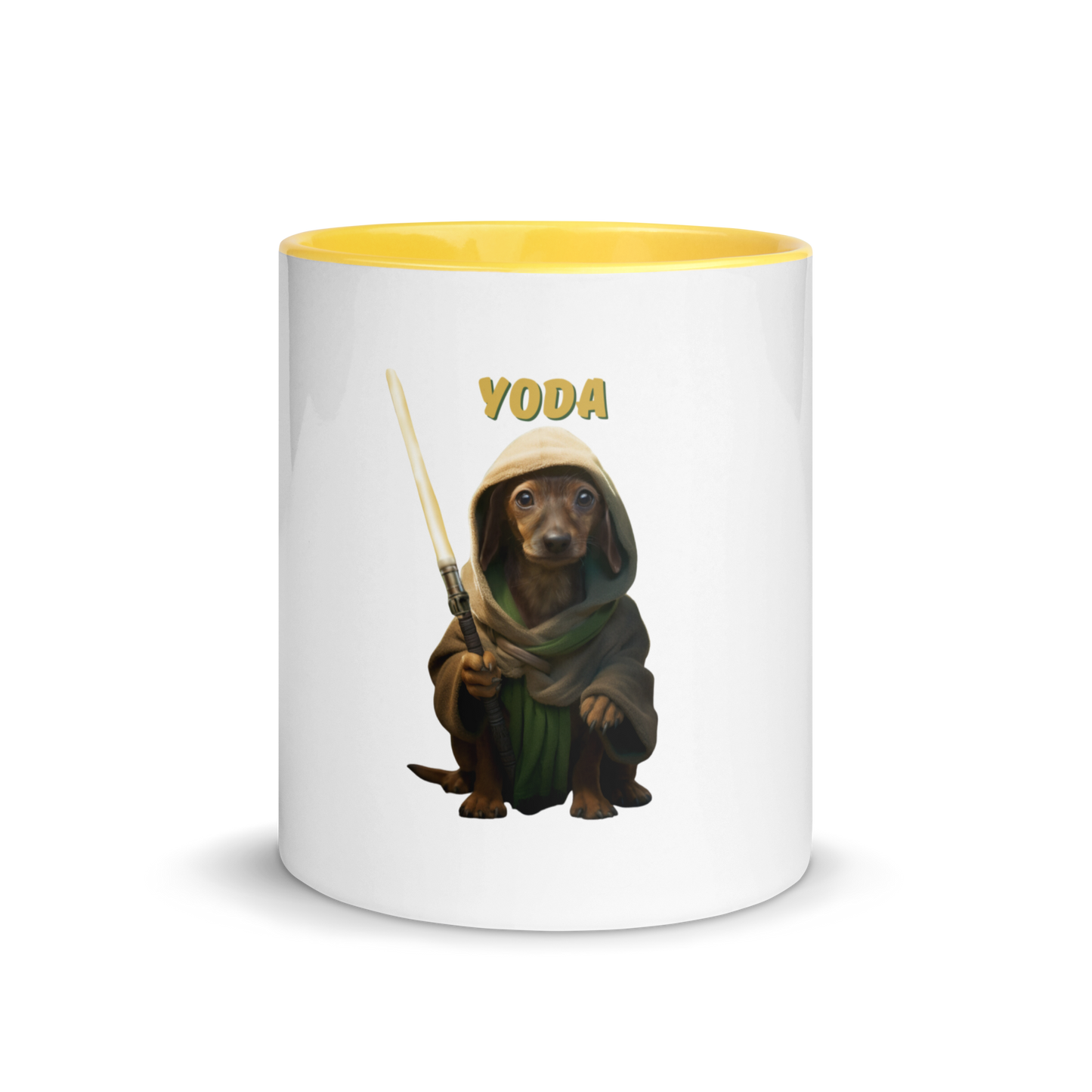 Custom Pet Coffee Mug for a dog named Yoda