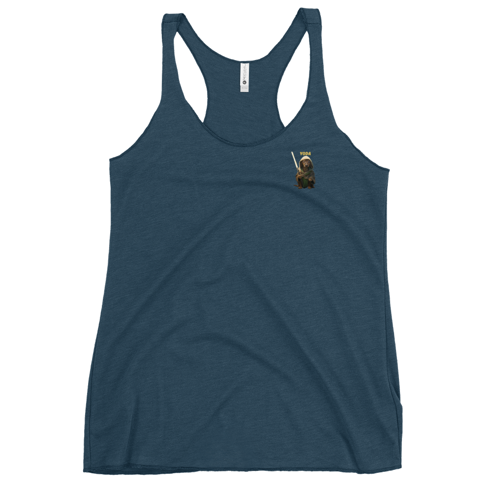 indigo Custom Pet Women's Racerback Tank for a dog named Yoda