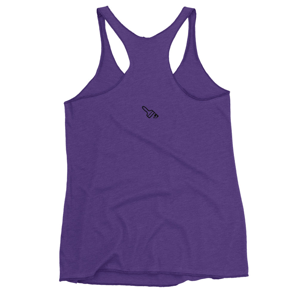 purple Custom Pet Women's Racerback Tank for a dog named Yoda