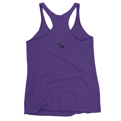 purple Custom Pet Women's Racerback Tank for a dog named Yoda