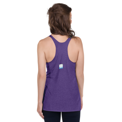 purple Custom Pet Women's Racerback Tank for a horse named Bella