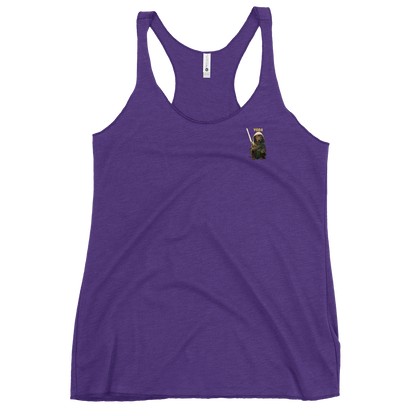 purple Custom Pet Women's Racerback Tank for a dog named Yoda