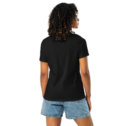 black Custom Pet Women's Relaxed T-Shirt for a horse named Bella